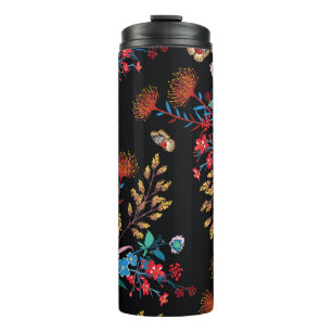 Termo Floreciente estilo mariposas jardín estilo liberta