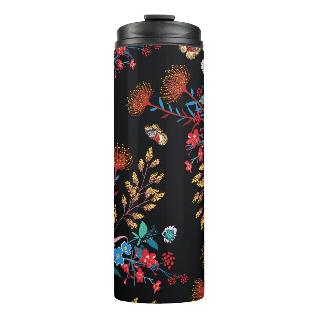 Termo Floreciente estilo mariposas jardín estilo liberta (Anverso)