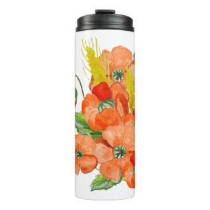 Termo Flores adorables de amapola