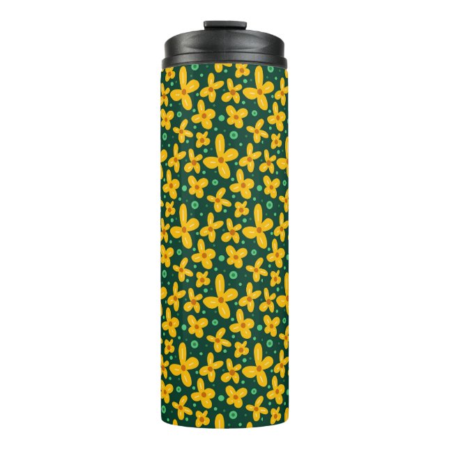 Termo Flores amarillas pequeñas (Anverso)
