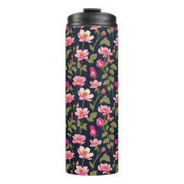 Termo Flores coloridas-Patrón floral 22-Tumbler térmico
