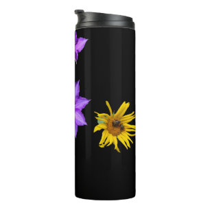 Termo Flores cortadas brillantes y coloridas