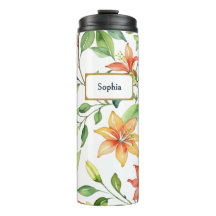 Flores de Acuarela Elegantes Bonitas Personalizada