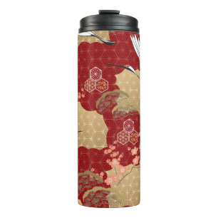 Termo Flores de cerezo de kimono japonesas