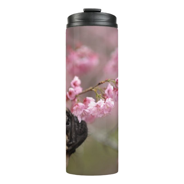 Termo Flores de cerezo que huelen (Anverso)