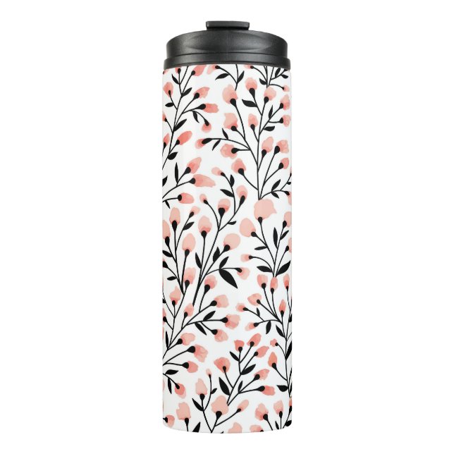 Termo Flores de Doodle: Coral Floral Seamless. (Anverso)