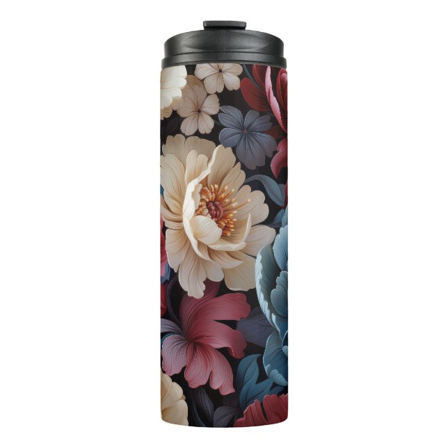 Termo Flores de otoño femeninas Tumbler (Anverso)