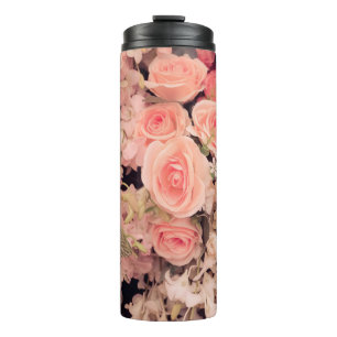 Termo Flores de pared textura retro - filtro de efecto d