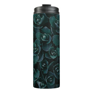 TERMO FLORES DE PETAL GRIS EN SANGRE
