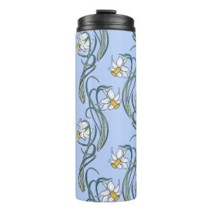 Termo Flores de primavera. Flores de Daffodil entrelazad