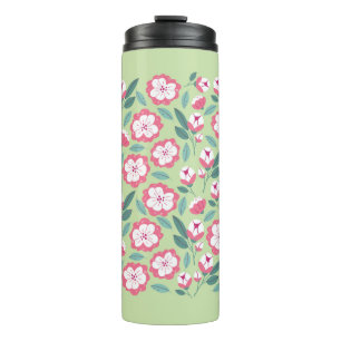 Termo Flores de primavera y hierbas sin soldadura