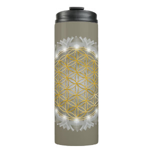 Termo FLORES DE VIDA - Luz de Geometrio Sagrada 1