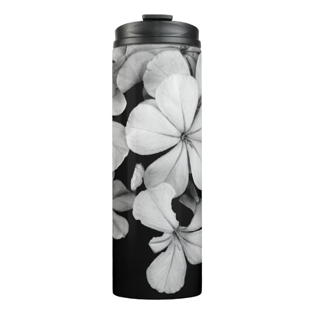 Termo flores elegantes B&W (Anverso)