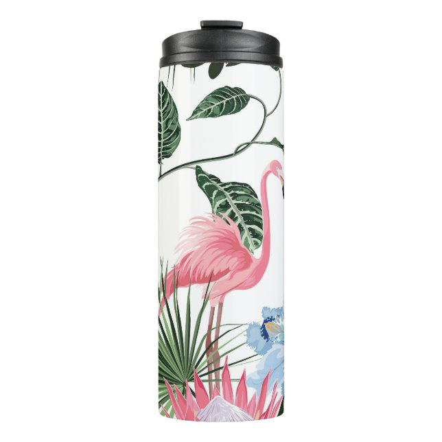Termo Flores exóticas de flor tropical sin soldadura (Anverso)
