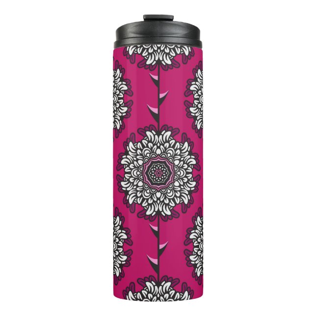 Termo Flores Gráficas Florales Pink Seamless (Anverso)