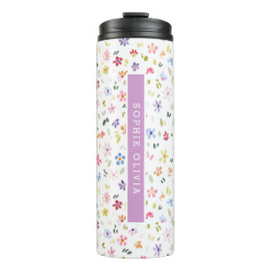 Termo Flores Modernas Flores Silvestres Femeninas Elegan