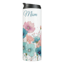 Termo Flores primaverales vintage para mamá