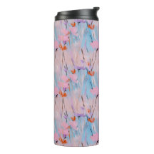 Flores silvestres acuarela pastel