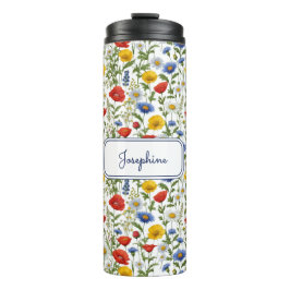 Termo Flores silvestres con estampado de color Floral No