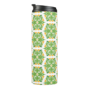 Termo Flores Verdes, Patrón De Flores, Patrón Floral