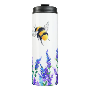 Termo Flores y abejas Termal Tumbler