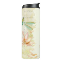 Flores y libélula personalizadas