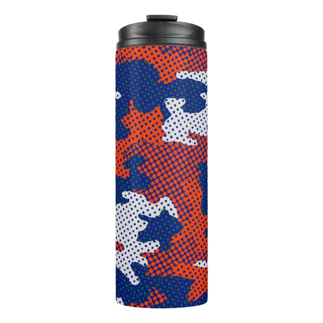 Termo Florida Swamp Gator Blue & Orange Camo  (Anverso)