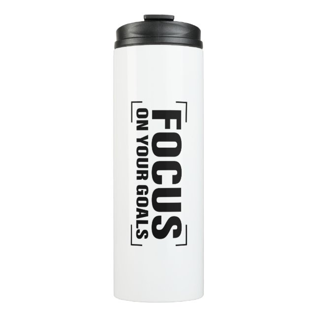 Termo Foco Distracción Cita Arte De Cita Inspiradora (Anverso)