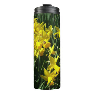 Termo Focos amarillos y flores de primavera alegres