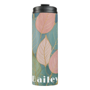 Termo Foliage caprichoso: Hojas Pastel