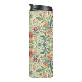 Termo Foliage vintage de fondo verde claro