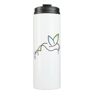 Termo Follow the Joy: Inspiring Colorful Minimalist Bird