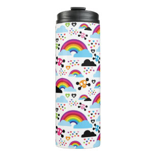 Termo Fondo adolescente del cráneo del arco iris del em