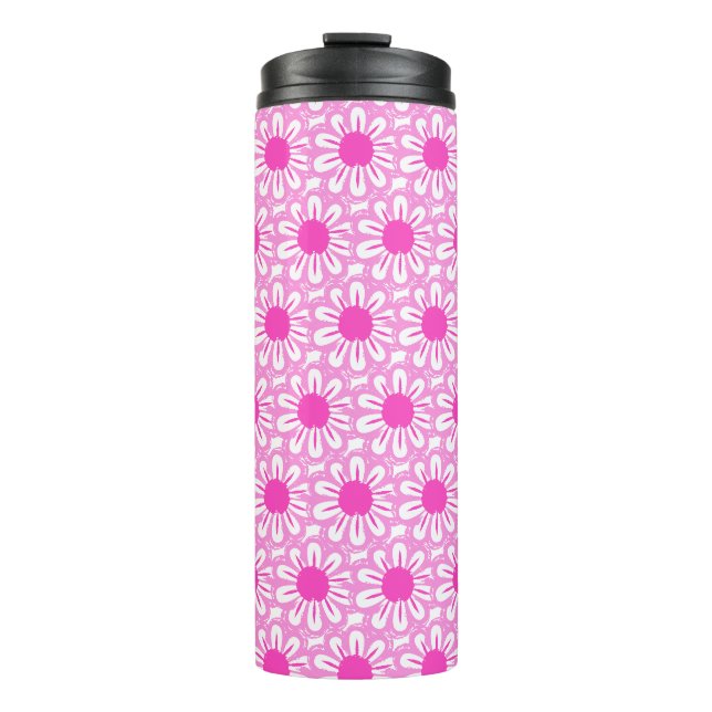 Termo Fondo con patrón floral lindo (Anverso)