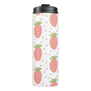 Termo Fondo de fresas de frutas