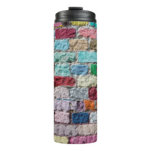 Termo Fondo de la textura de la pared de ladrillo de col