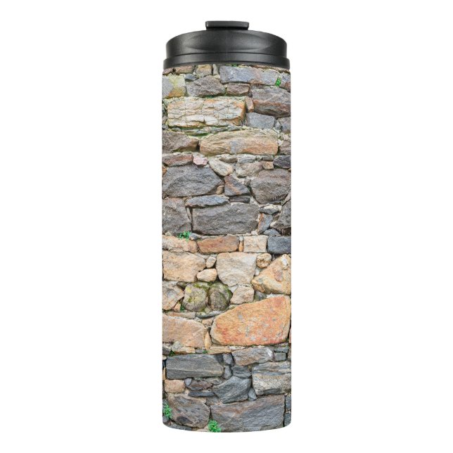 Termo fondo de la textura de la pared de piedra fotoaban (Anverso)