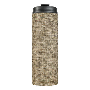 Termo Fondo de lino natural, bagaje, beige