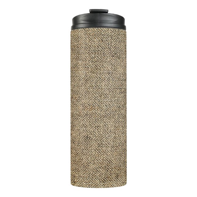 Termo Fondo de lino natural, bagaje, beige (Anverso)