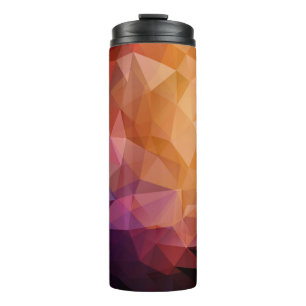 Termo fondo de mosaico triangular con transparencias en