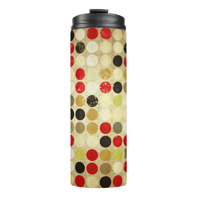 Termo fondo de papel grueso con círculos de color (Anverso)