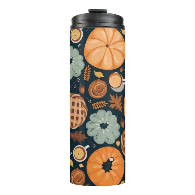 Termo Fondo de patrón de otoño impecable (Anverso)