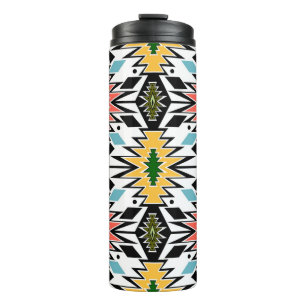 Termo Fondo de patrón ornamental africano tribal sin mar