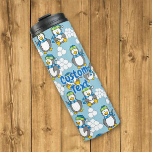 Termo Fondo de pequeños pingüinos