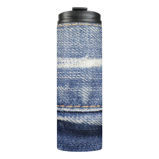 Termo Fondo de textura de jeans. (Anverso)