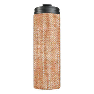 Termo Fondo de textura de lino de lona marrón