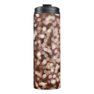 Termo fondo de textura purpurina dorado. Enfoque selecti