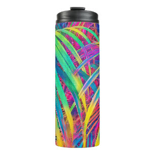 Termo Fondo de textura tropical de hojas de palma. Palm 