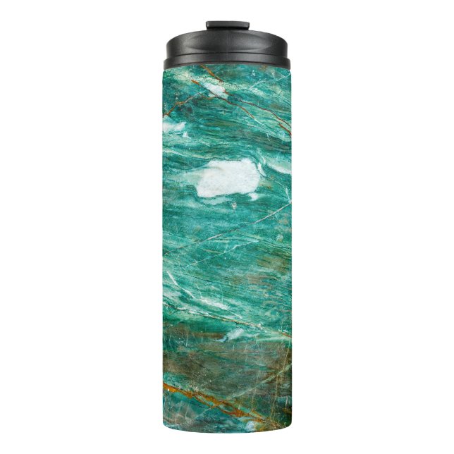 Termo Fondo de textura verde o de mármol esmeralda (Anverso)