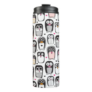 Termo fondo del ilustracion del pájaro del pingüino